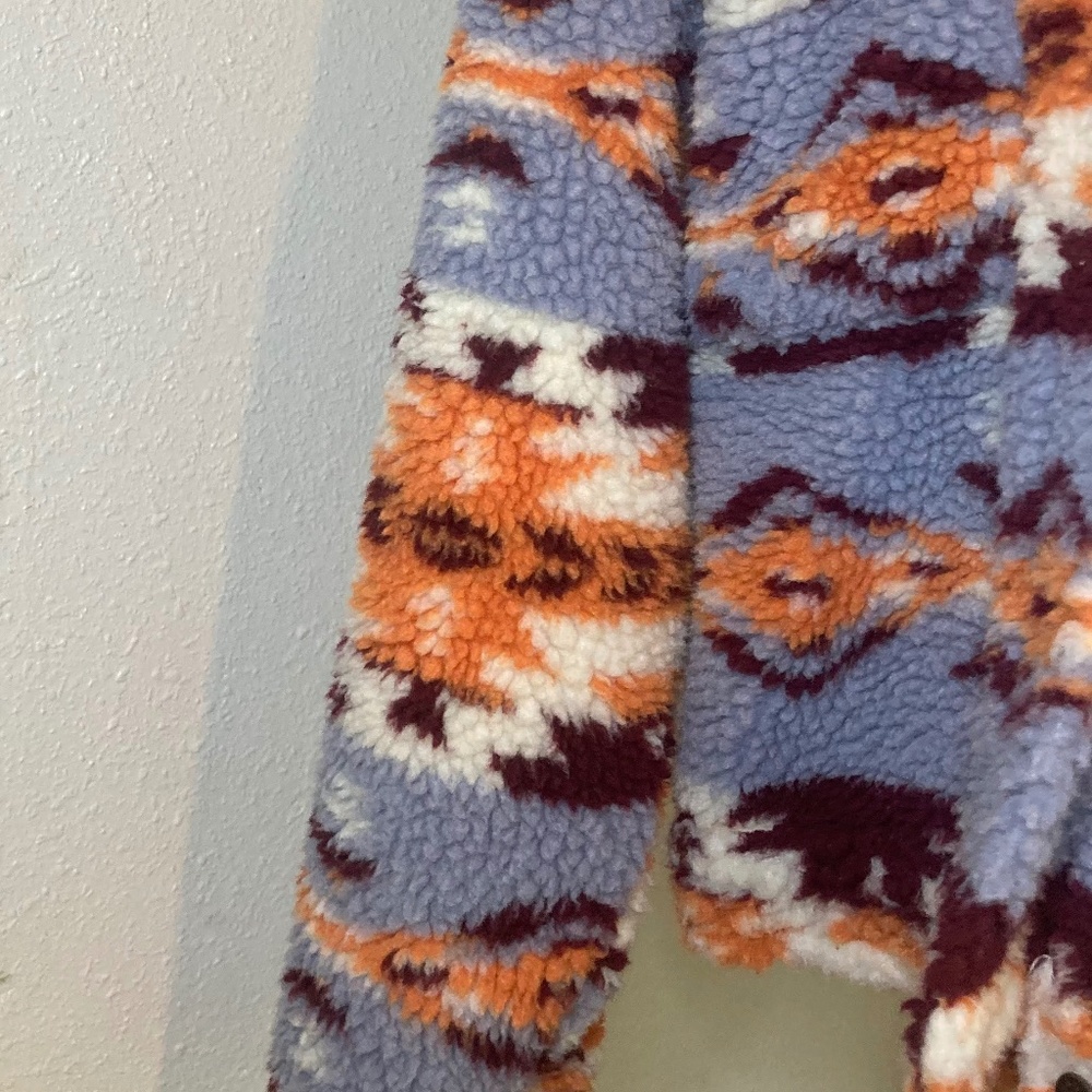 Faux Fur Pattern Wool Jacket
